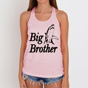 Shark Big Brother Logo Women's Knotted Racerback Tank