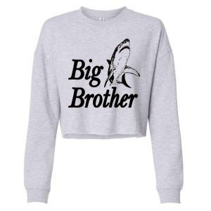 Shark Big Brother Logo Cropped Pullover Crew