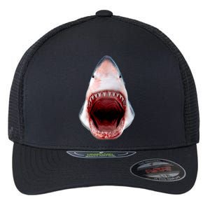 Shark Bite Close Up 3D Flexfit Unipanel Trucker Cap