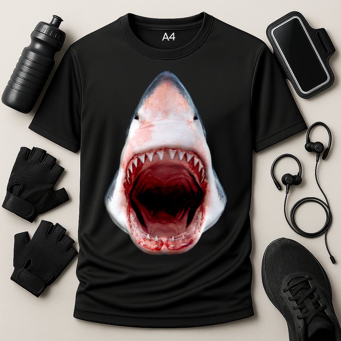 Shark Bite Close Up 3D Performance Shirt