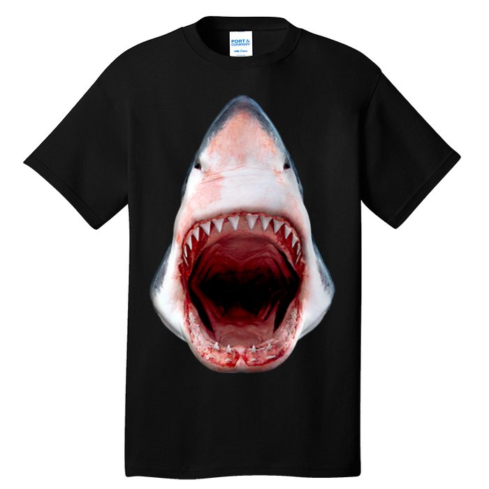 Shark Bite Close Up 3D Tall T-Shirt