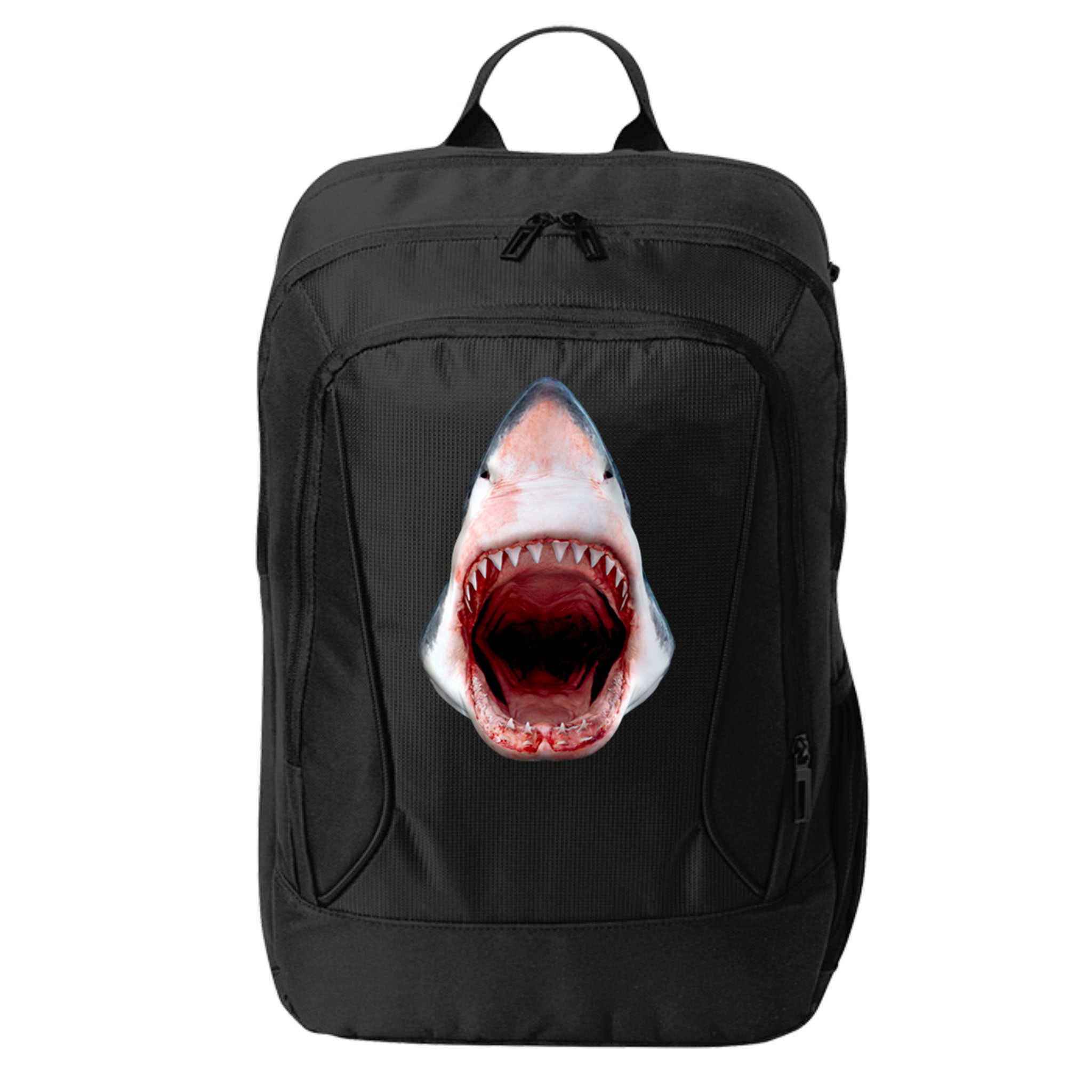 Shark Bite Close Up 3D City Backpack