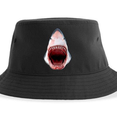 Shark Bite Close Up 3D Sustainable Bucket Hat