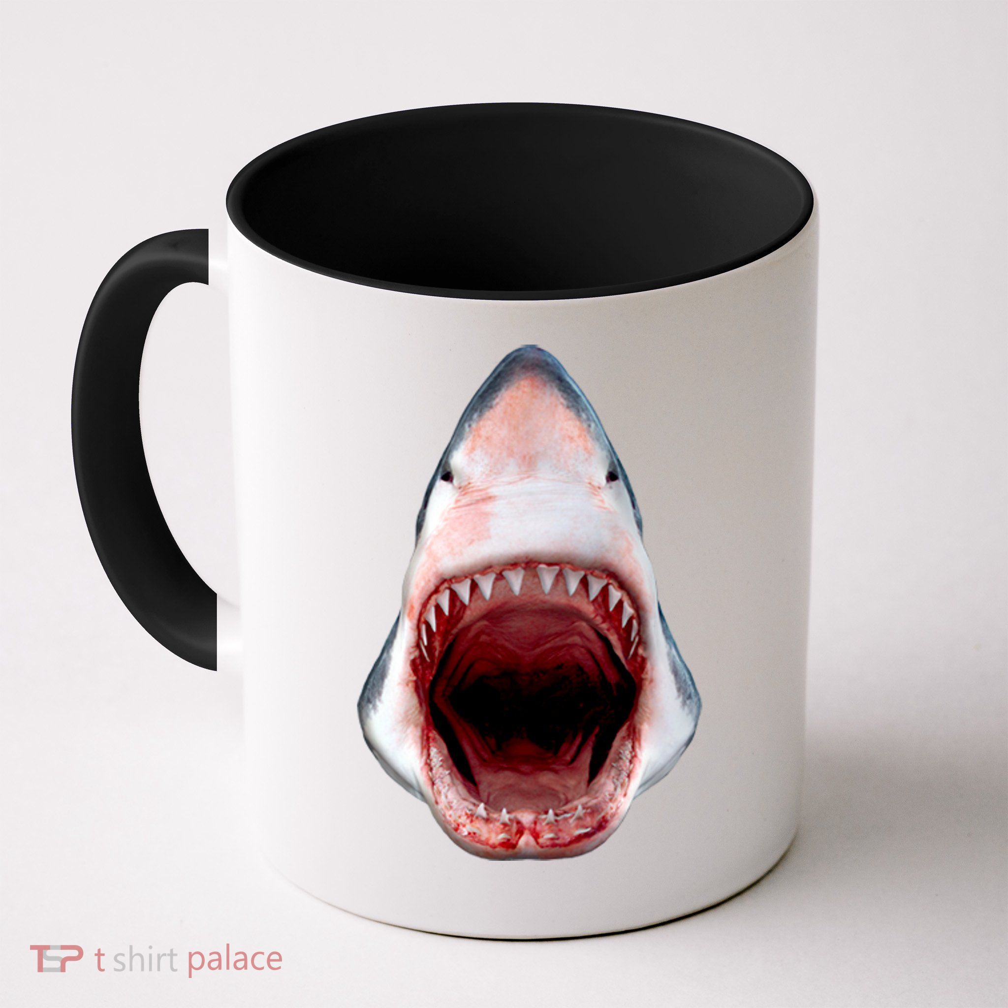 Shark Bite Close Up 3D Mug