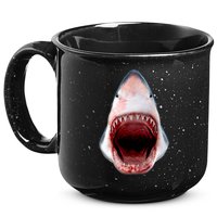 Shark Bite Close Up 3D 15oz Campfire Ceramic Mug