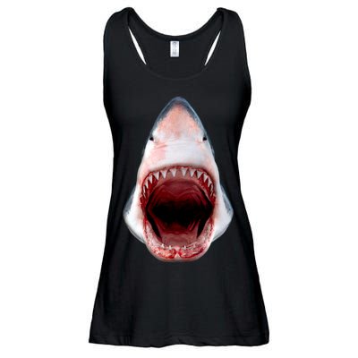 Shark Bite Close Up 3D Ladies Essential Flowy Tank