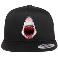 Shark Bite Close Up 3D Flatbill Hat