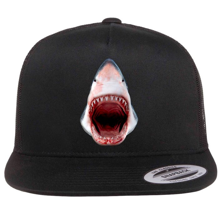 Shark Bite Close Up 3D Flatbill Hat
