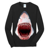 Shark Bite Close Up 3D Tall Long Sleeve T-Shirt