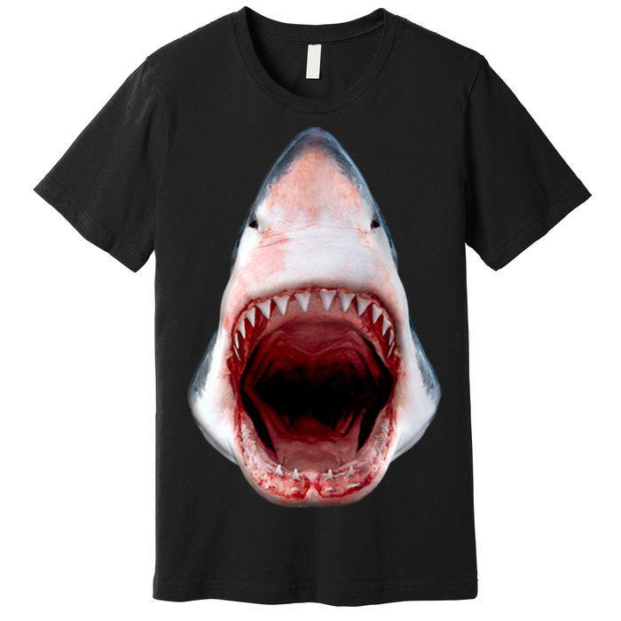 Shark Bite Close Up 3D Premium T-Shirt