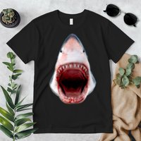 Shark Bite Close Up 3D Premium T-Shirt