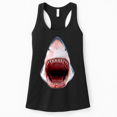 Shark Bite Close Up 3D Womens Tank Top