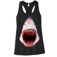 Shark Bite Close Up 3D Women's Racerback Tank