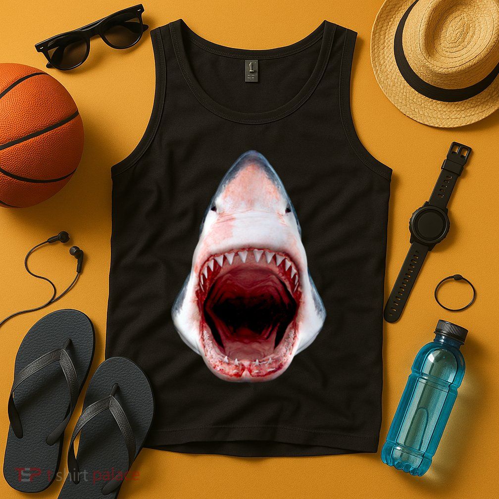 Shark Bite Close Up 3D Tank Top