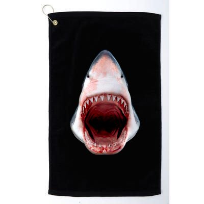 Shark Bite Close Up 3D Platinum Collection Golf Towel