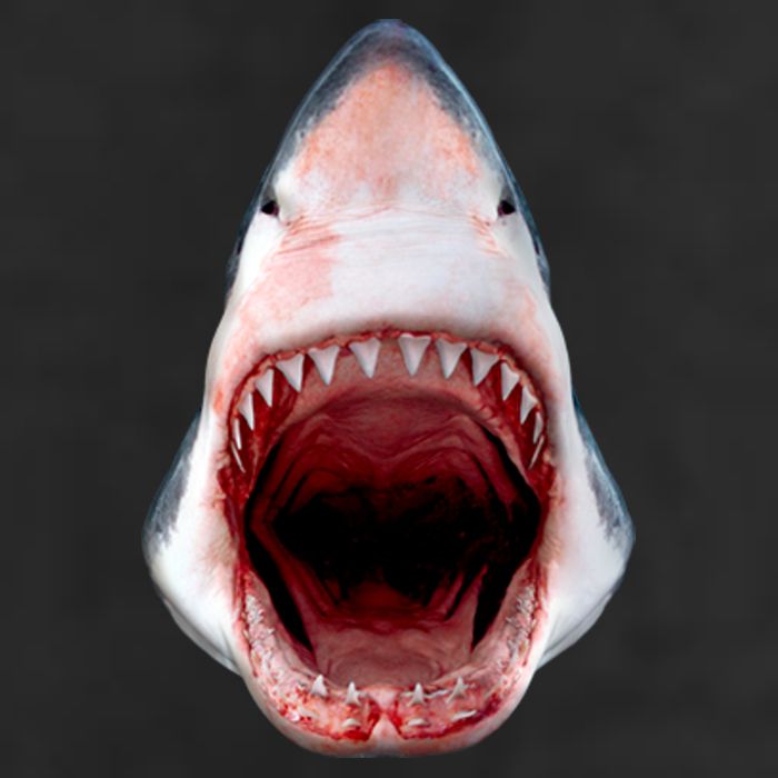 Shark Bite Close Up 3D Golf Towel