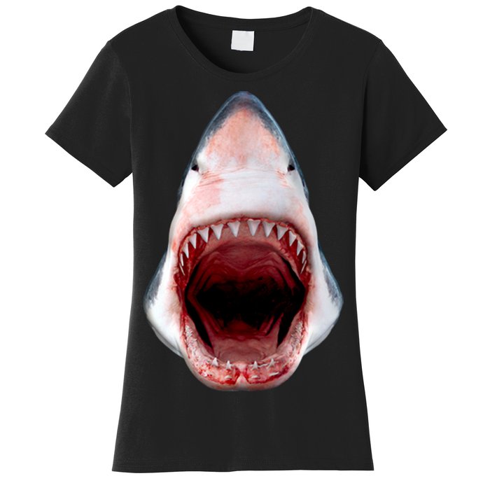 Shark Bite Close Up 3D Women's T-Shirt