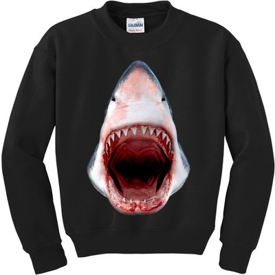 Shark Bite Close Up 3D Kids Sweatshirt