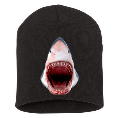 Shark Bite Close Up 3D Short Acrylic Beanie