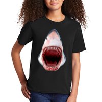 Shark Bite Close Up 3D Kids T-Shirt
