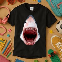 Shark Bite Close Up 3D Kids T-Shirt