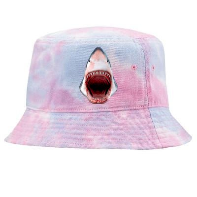 Shark Bite Close Up 3D Tie-Dyed Bucket Hat