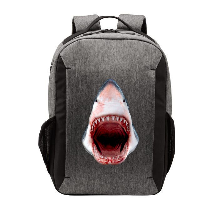 Shark Bite Close Up 3D Vector Backpack
