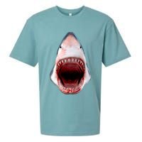 Shark Bite Close Up 3D Sueded Cloud Jersey T-Shirt