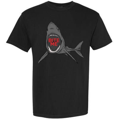 Shark Bite Me Garment-Dyed Heavyweight T-Shirt