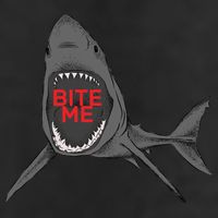Shark Bite Me 7 Panel Mesh Trucker Snapback Hat