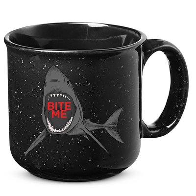 Shark Bite Me 15oz Campfire Ceramic Mug