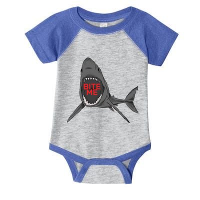 Shark Bite Me Infant Baby Jersey Bodysuit