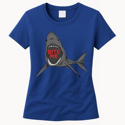Shark Bite Me Womens T-Shirt