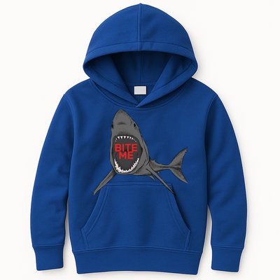Shark Bite Me Kids Hoodie