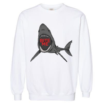 Shark Bite Me Garment-Dyed Sweatshirt