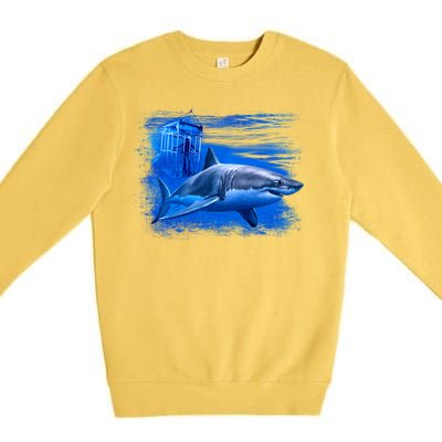 Shark Cage Premium Crewneck Sweatshirt