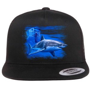 Shark Cage Flat Bill Trucker Hat