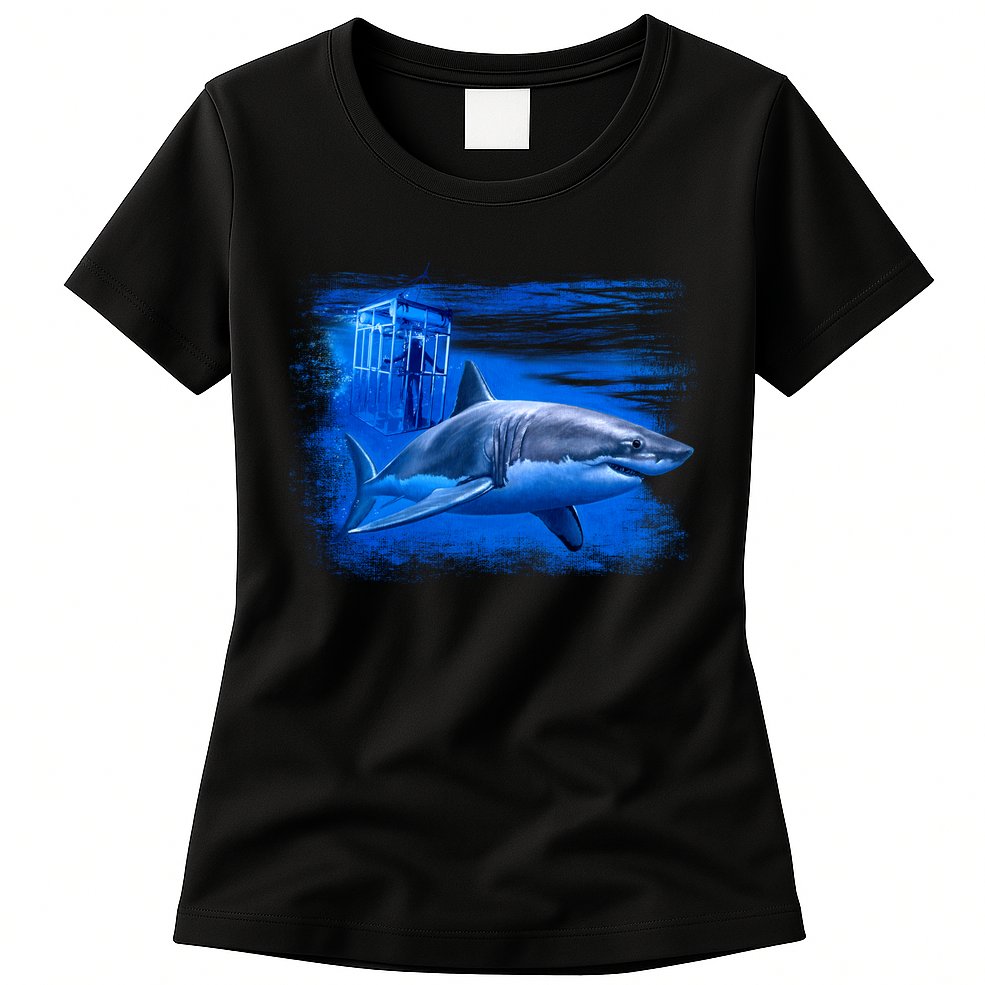 Shark Cage Womens T-Shirt