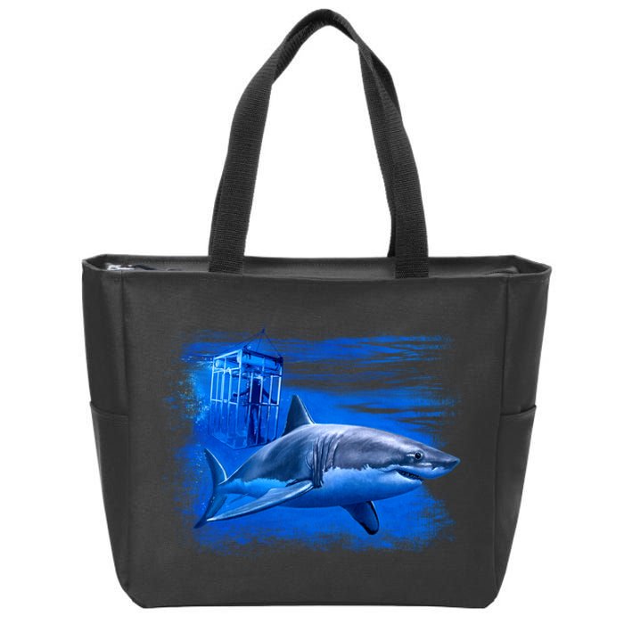 Shark Cage Zip Tote Bag