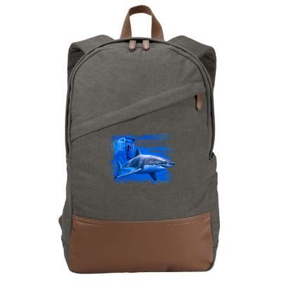 Shark Cage Cotton Canvas Backpack