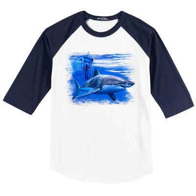 Shark Cage Baseball Sleeve Shirt