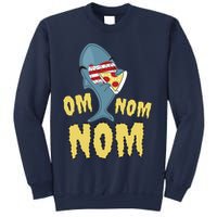 Shark Eating Pizza Om Nom Nom Sweatshirt