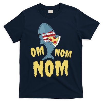 Shark Eating Pizza Om Nom Nom T-Shirt
