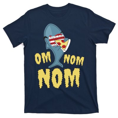 Shark Eating Pizza Om Nom Nom T-Shirt