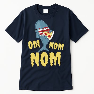 Shark Eating Pizza Om Nom Nom Tall T-Shirt