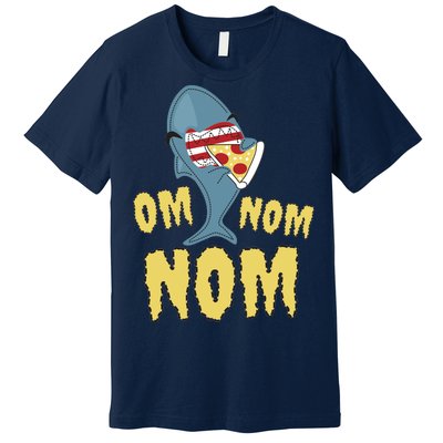 Shark Eating Pizza Om Nom Nom Premium T-Shirt