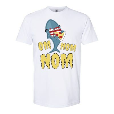 Shark Eating Pizza Om Nom Nom Softstyle CVC T-Shirt