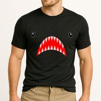 Shark Face Teeth Big Week Costume Cooling Performance Crew T-Shirt