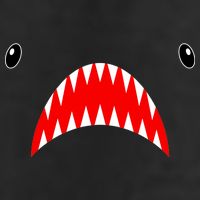 Shark Face Teeth Big Week Costume Adult Drive Performance Visor