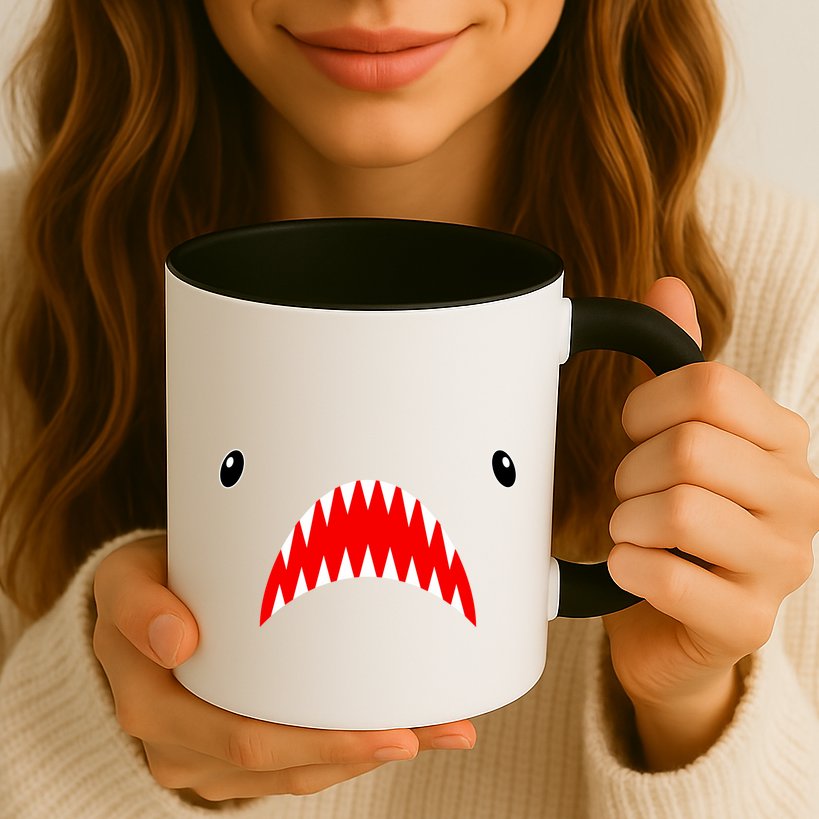 Shark Face Teeth Big Week Costume Mug